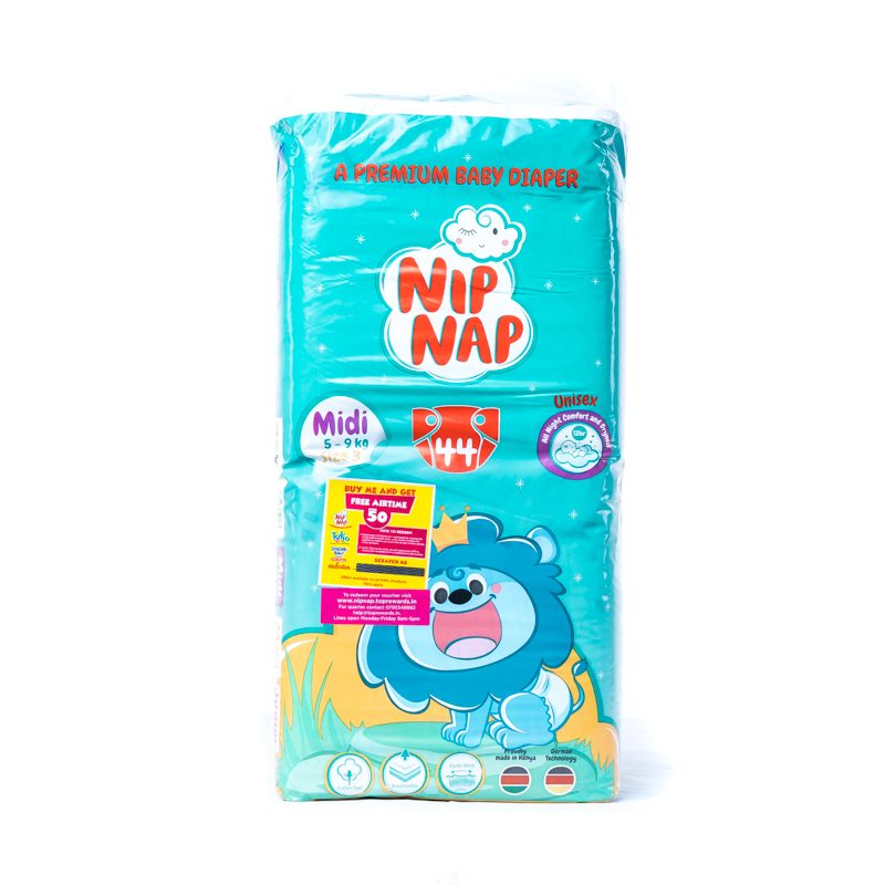 Nip Nap Diapers Midi High Count (44pcs)