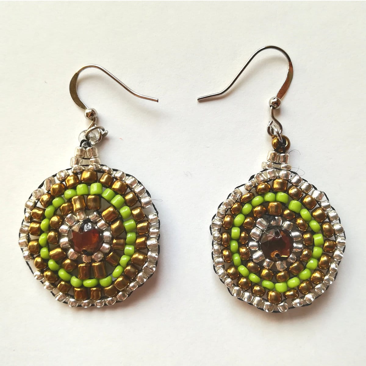 Earrings Mandala medium