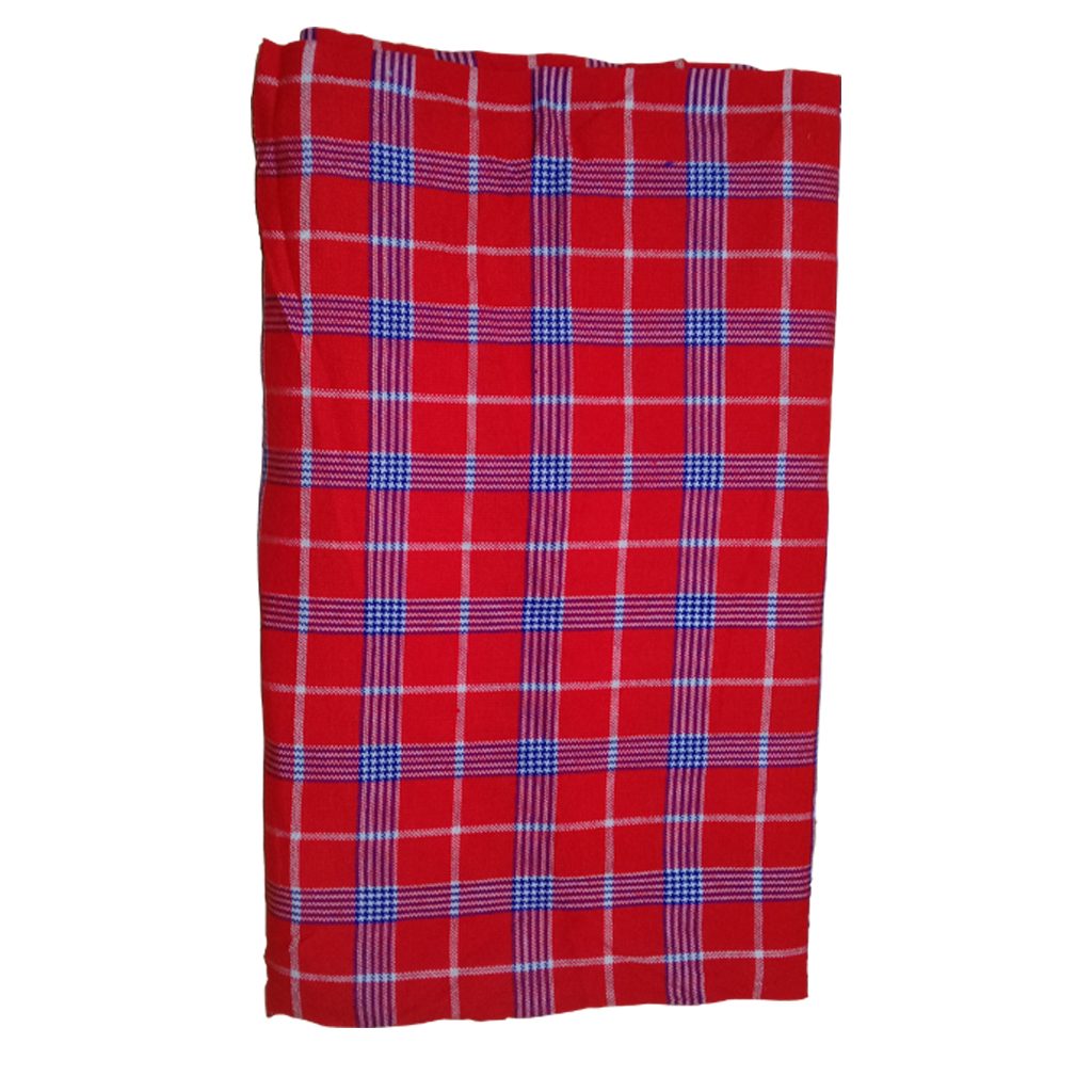 Butterfly Masai Shuka (Checked )Red (150x200cm)