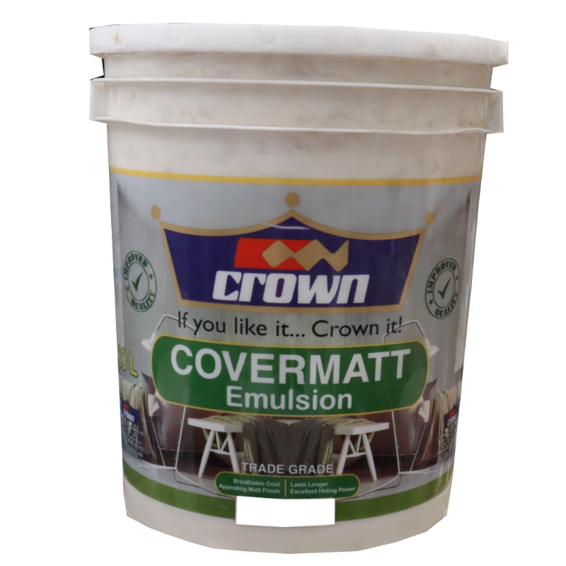 Crown Paint Covermatt Emulsion Soft White 20l
