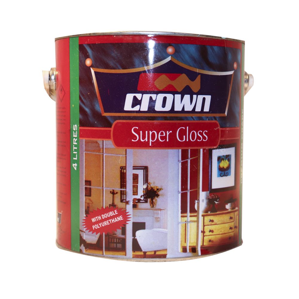 Crown Paint Super Gloss Snow White 4l