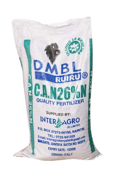DMBL Ruiru CAN 26% Fertilizer 25kg