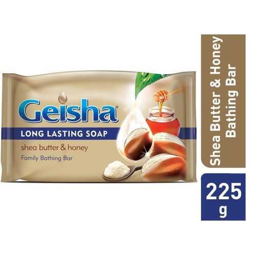 Geisha Natural Shea Butter with Honey Soap 225g