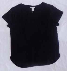 Girls Black Tees For Tilly L