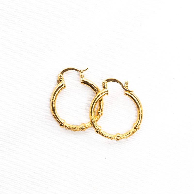 Gold Coated Loop Earings (Small Size)