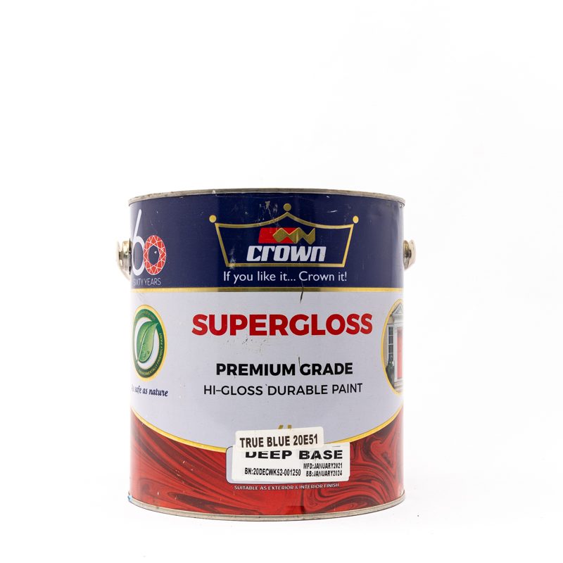 Crown Paint Super Gloss True Blue 4l