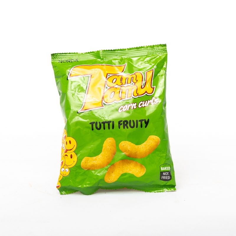 Tamu Tamu Tutti Fruity Corn Curls 15g