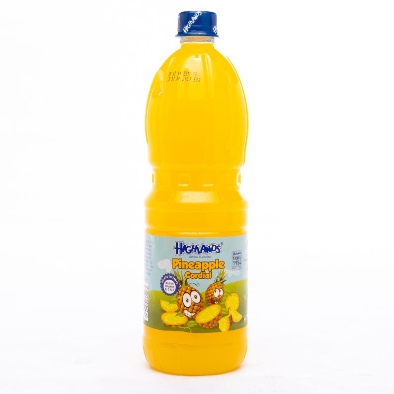 Highlands Pineapple Juice Cordial 1L
