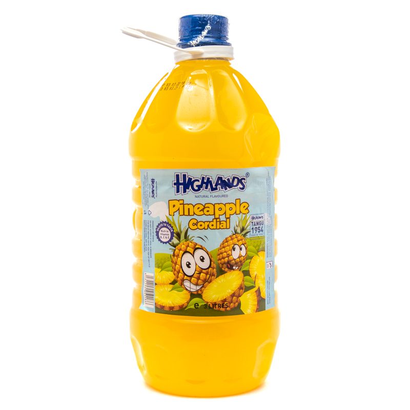 Highlands Pineapple Juice Cordial 3L