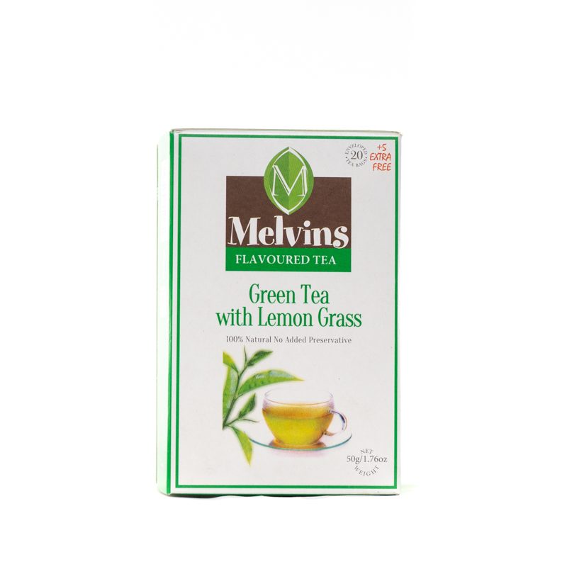 Melvins Herbal Tea Bags And Fruits Infusions (Tea And Lemon Grass) 2g 25’s