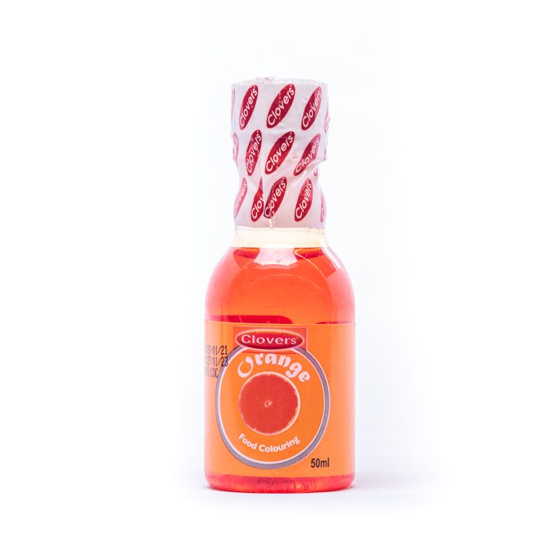 Clovers Liquid Food Colour Orange 50ml