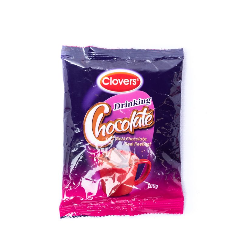 Clovers Drinking Chocolate Satchet 100g