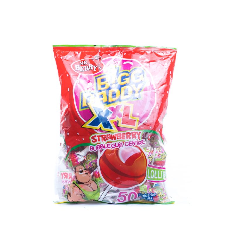 Big Daddy Strawberry L/pop XXL 50pcs