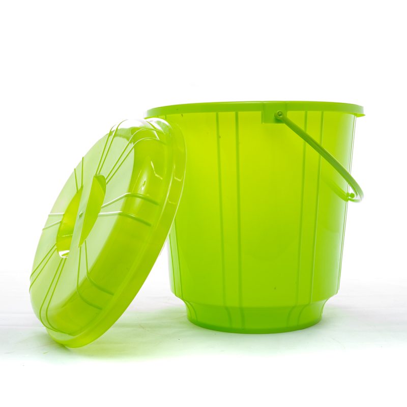 Adix Bucket Stripe 16L with Lid-Green