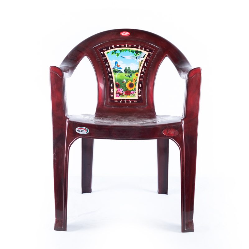 Acme Decorated Bird Chair – 001Rosewood(Maroon)