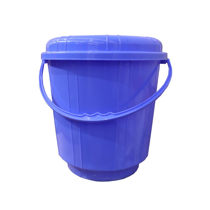 Adix Bucket Stripe 16L with Lid-Blue