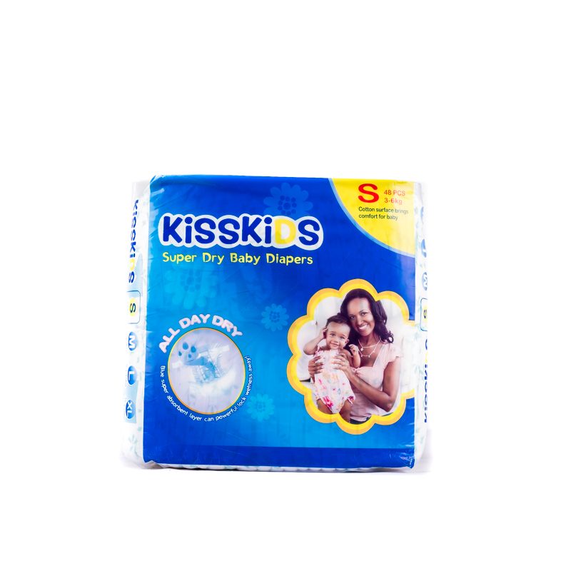 Kisskids Diapers High Count Blue Small (48pcs)