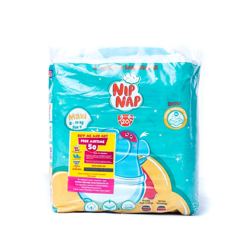 Nip Nap Diapers Maxi Mid Count (20Pcs)
