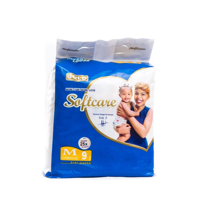 Softcare Diaper Gold Mini Count Medium (9Pcs)