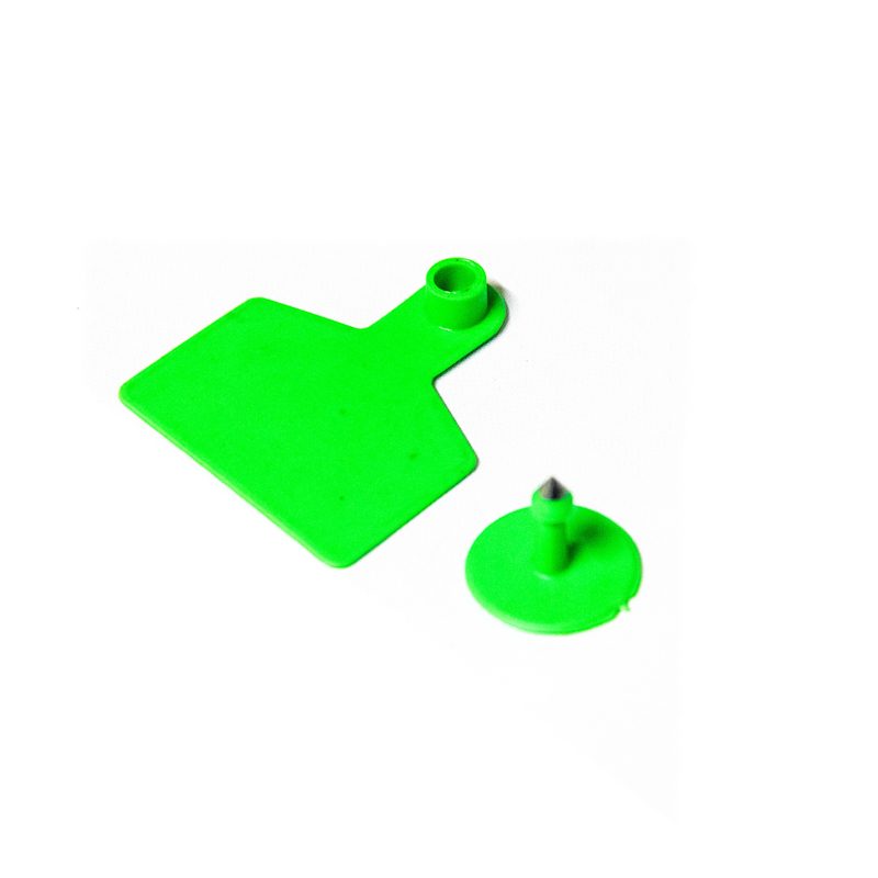Pin Type Ear Tags Plain Medium(Yellow Green Blue Red)