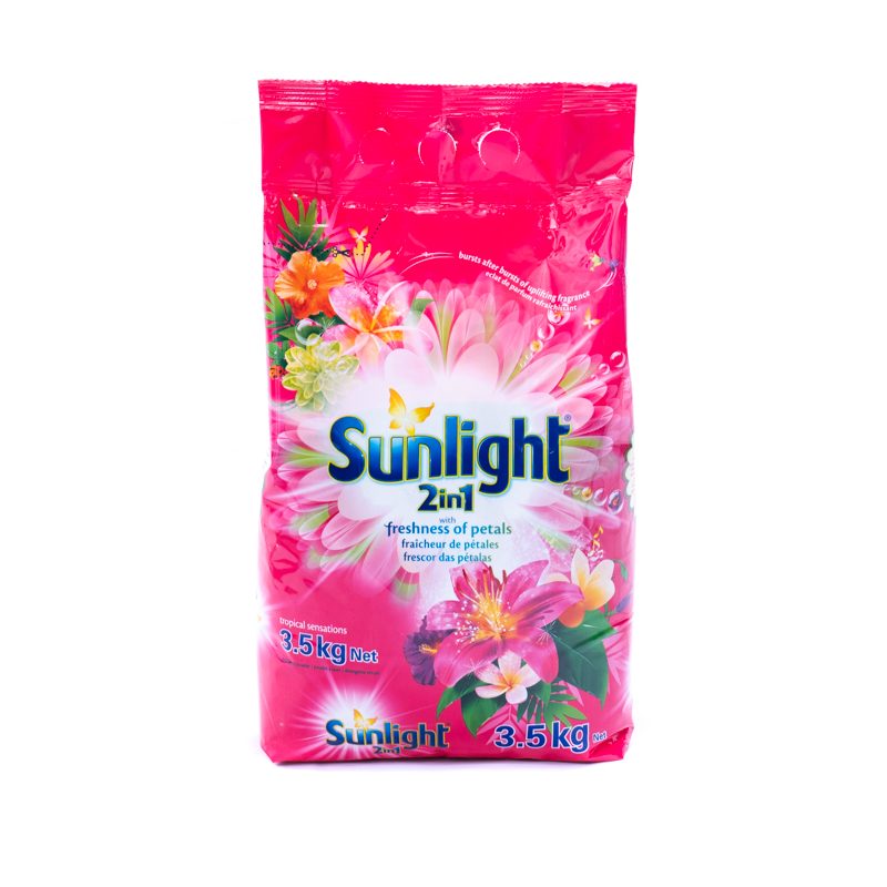 Sunlight Tropical Sensation Washing Powder 3.5kg + Free Laundry Basket