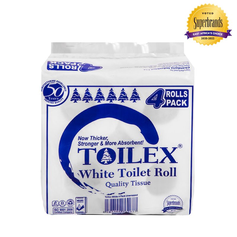 Toilex Tissue White 4pk