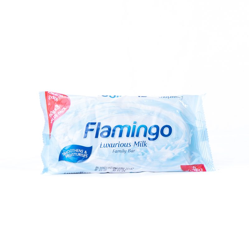 Flamingo Luxurious Milk Family Bar 3’s Body Soap