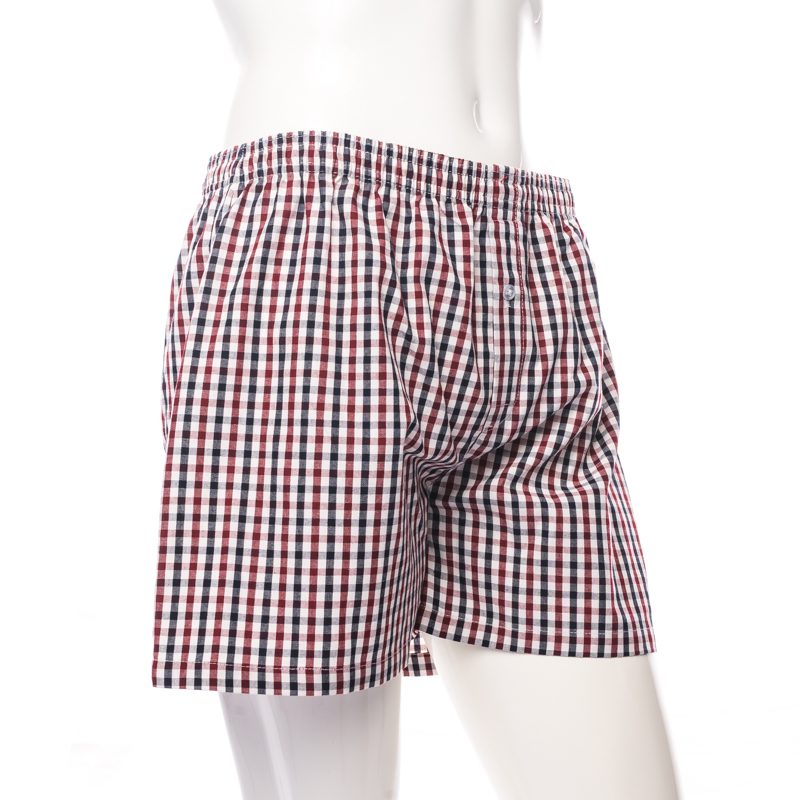 Mens Woven Boxer Red Checked XXL