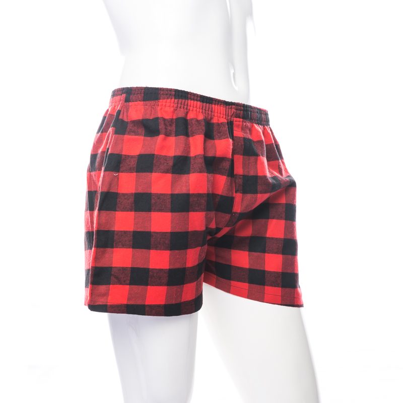 Mens Woven Boxer Red Check (Big) XL