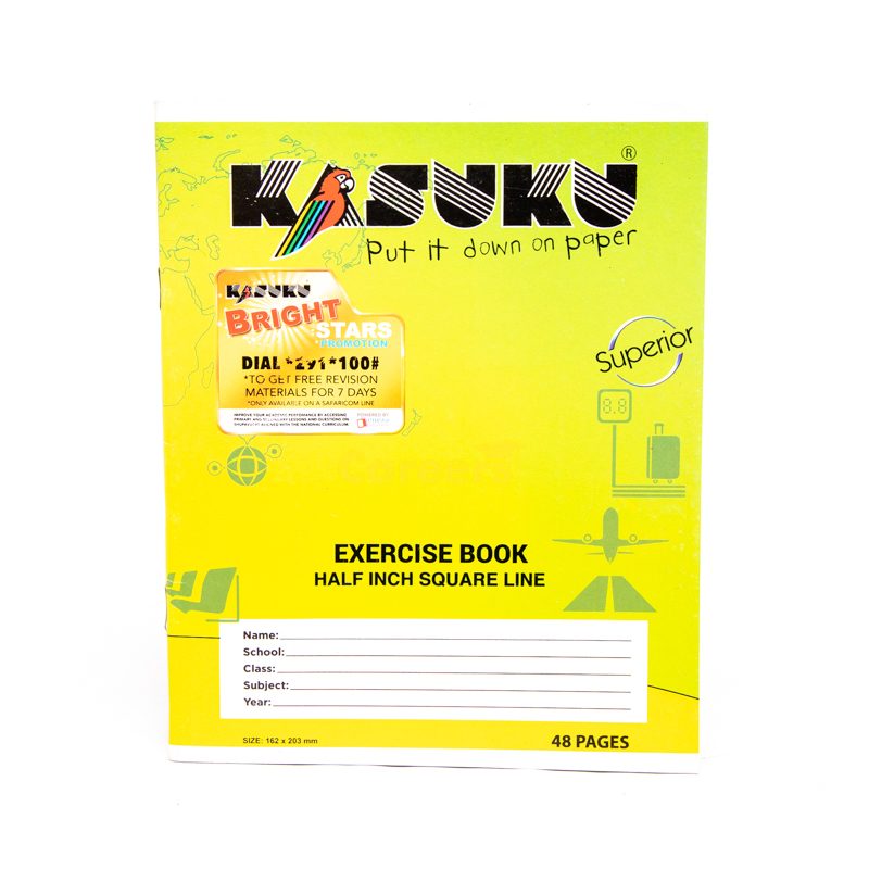 Kasuku Exercise Book A5 48 Pages For Nursery Pupils SQ