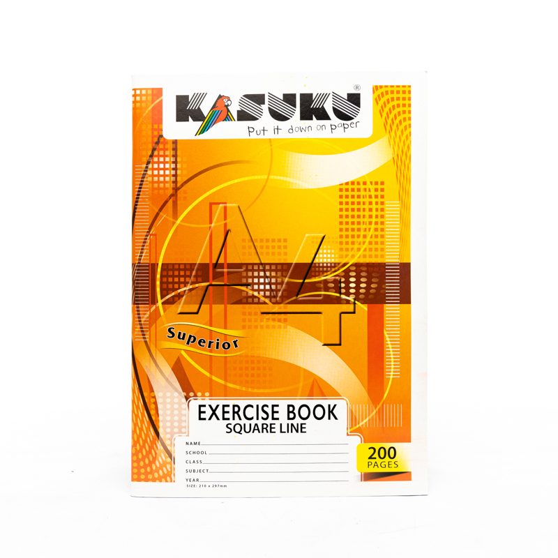 Kasuku Exercise Book A4 200 Pages SQ