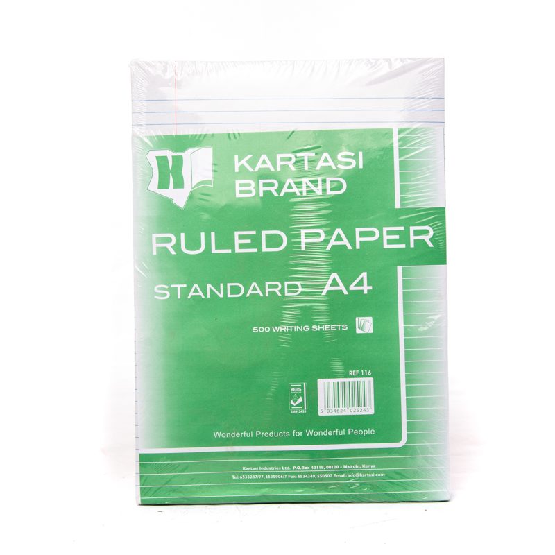 Kartasi A4 Standard Ruled Paper 1 ream