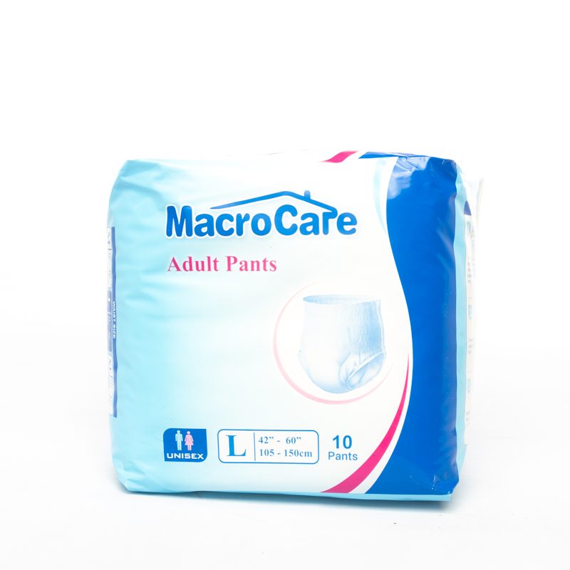Macrocare Adult Diapers (Unisex) Pants 10pk (Large)