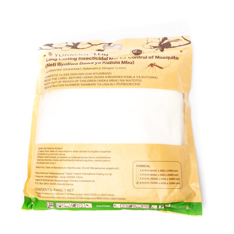 Tropical Conical Treated Mosquito Net 6×6