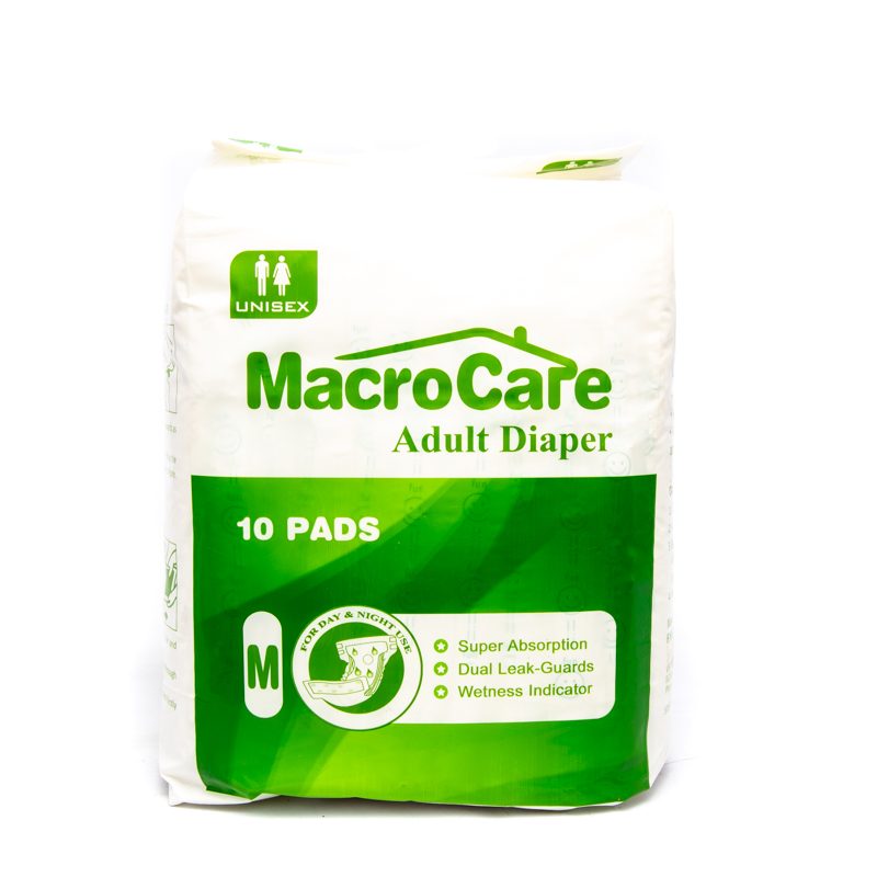 Macrocare Adult Diapers-Medium 10’s
