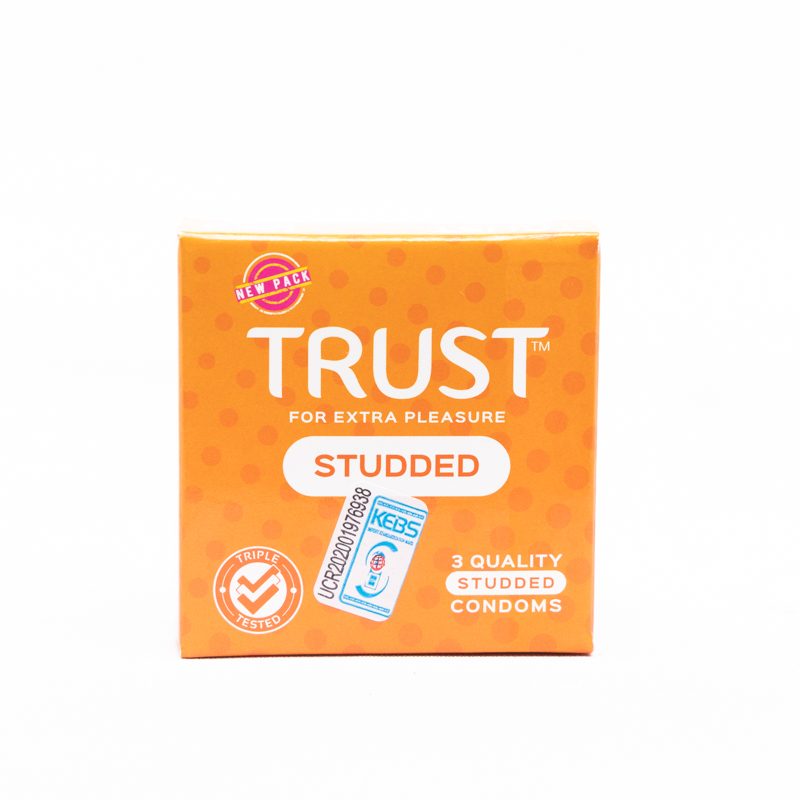 Trust Studded Condoms – 3 Pack