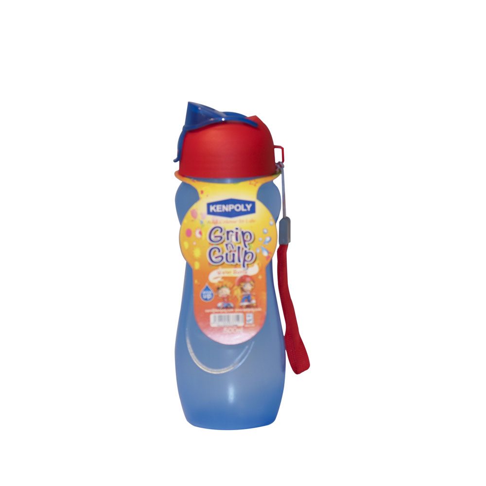 Kenpoly Water Bottle – Grip & Gulp 500ml (Mulitiple Shades)