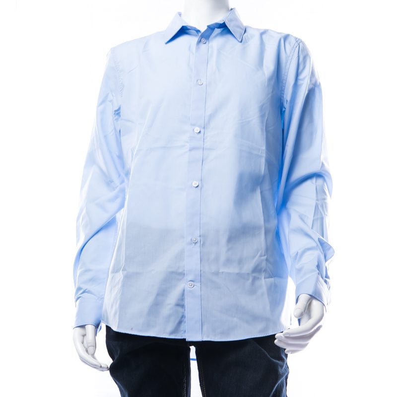 Mens Semi Formal Shirt Light Blue Small