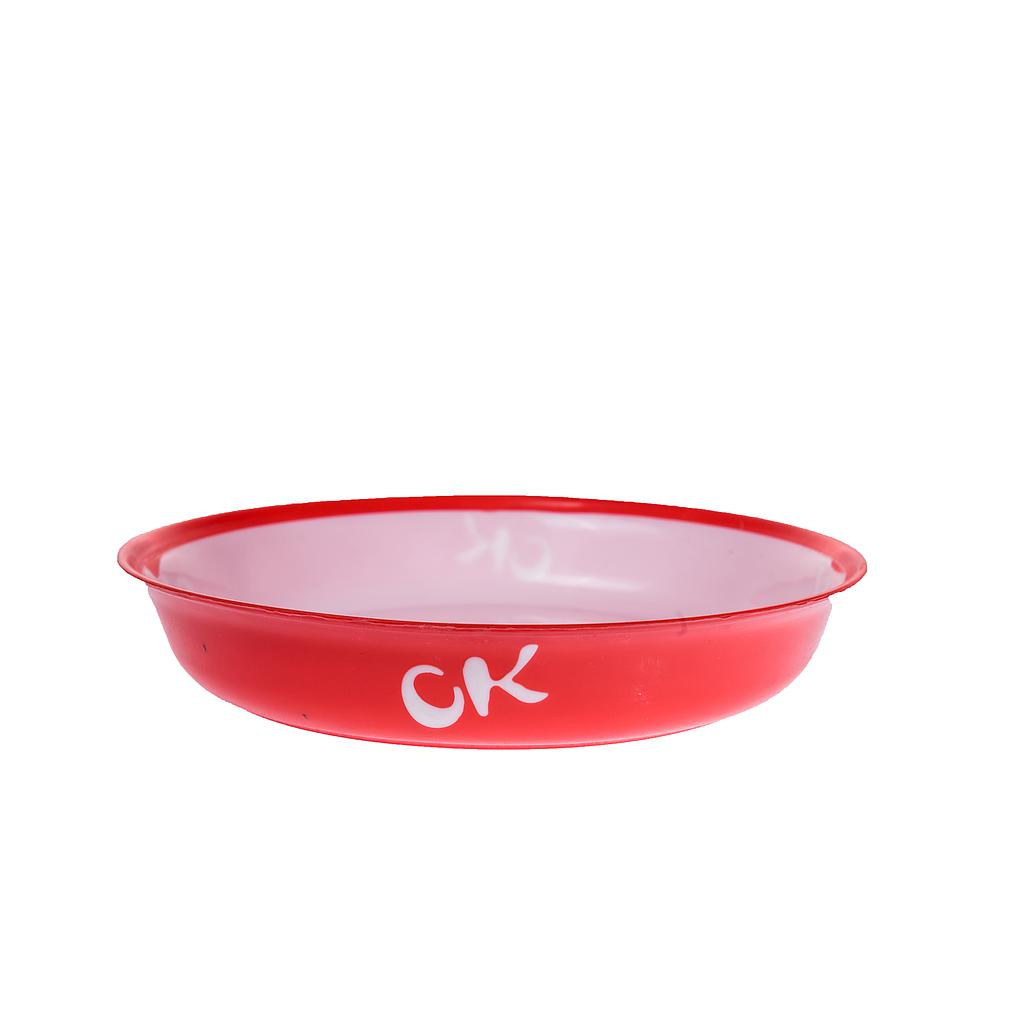 OK Plastic Plates 6pcs Set -Red