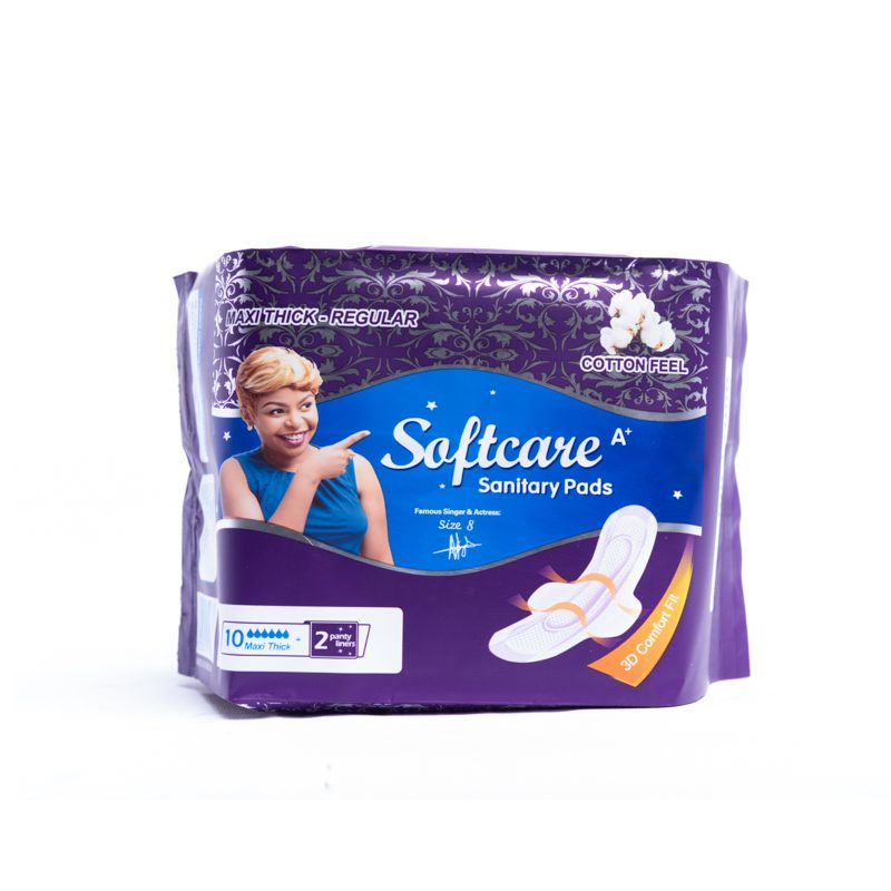 Softcare Cotton Maxi Thick Purple 10 pcs