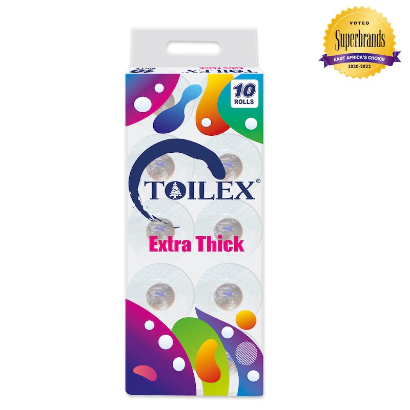 Toilex Printed Blue 10pk