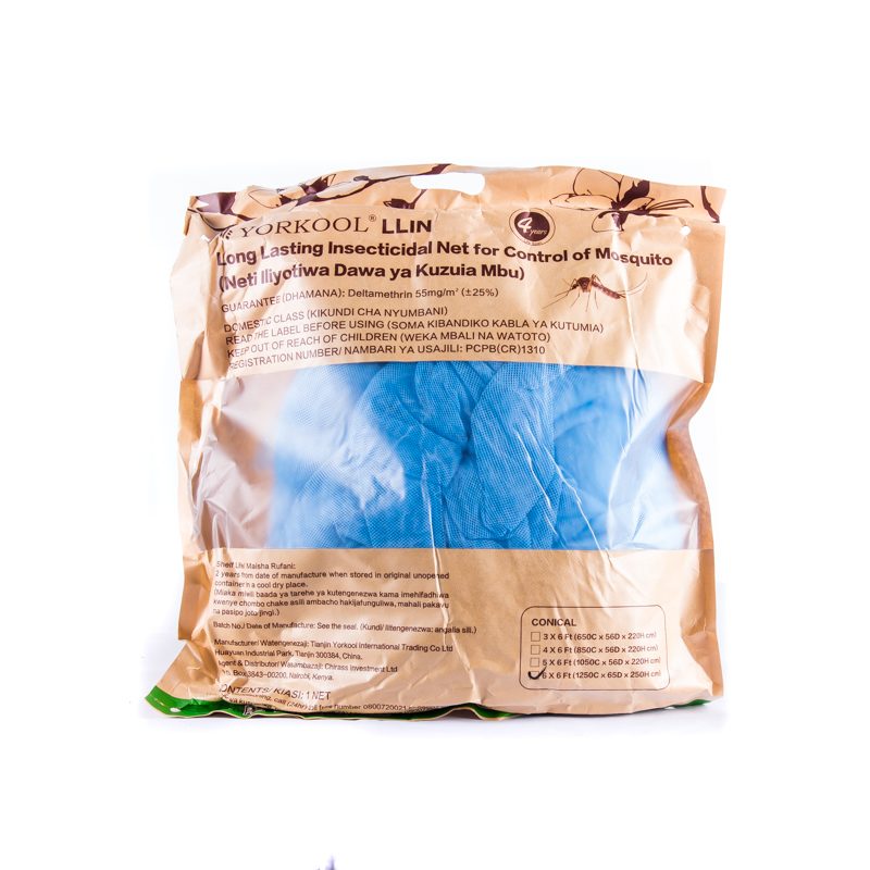Tropical Conical Treated Mosquito Net 6×6 (Blue)