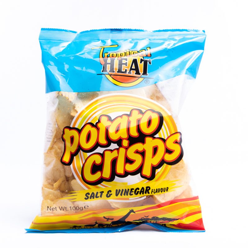 Tropical Heat Potato Crisps Salt & Vinegar 100g