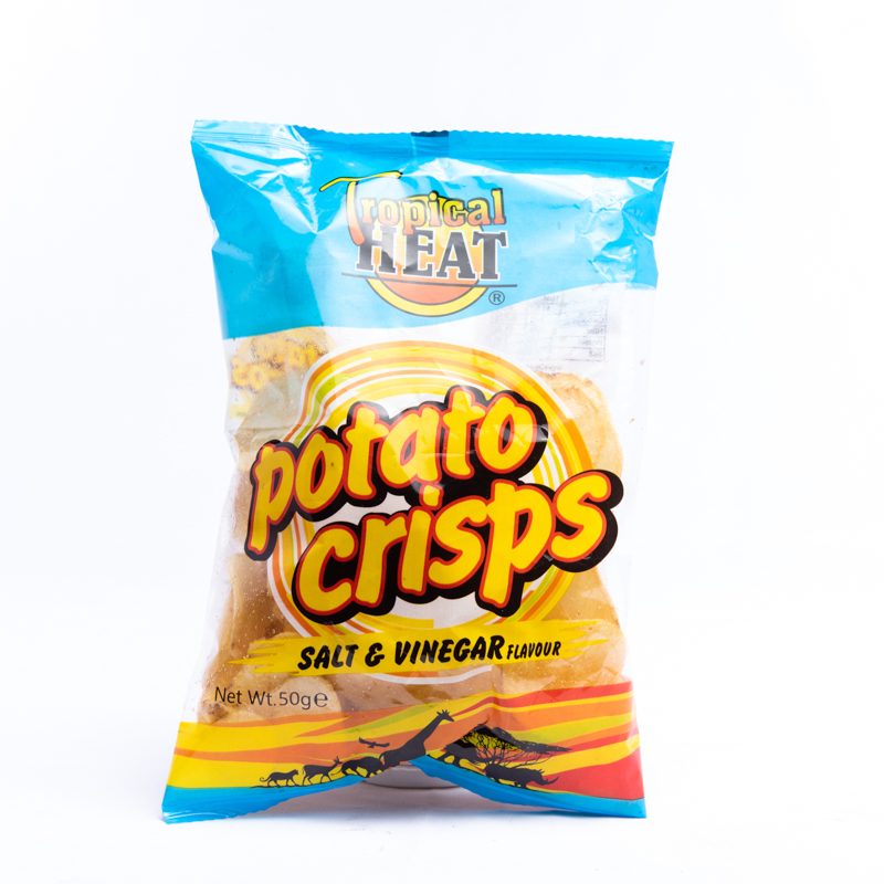 Tropical Heat Potato Crisps Salt & Vinegar 50g