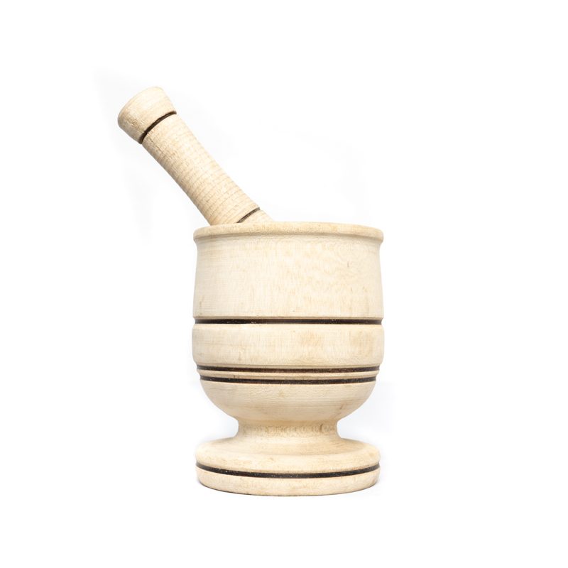 Wooden Motar and Pestle-Medium Size